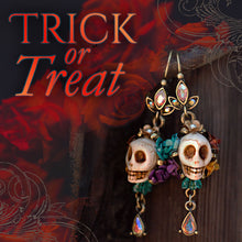 Load image into Gallery viewer, Day of the Dead Halloween Skull Earrings E241 - Sweet Romance Wholesale