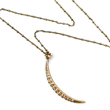 Load image into Gallery viewer, Half Moon Pendant Necklace N1627 - Sweet Romance Wholesale