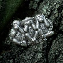 Load image into Gallery viewer, Speak no evil, See no evil , Hear no Evil Monkey Pin P661 - Sweet Romance Wholesale
